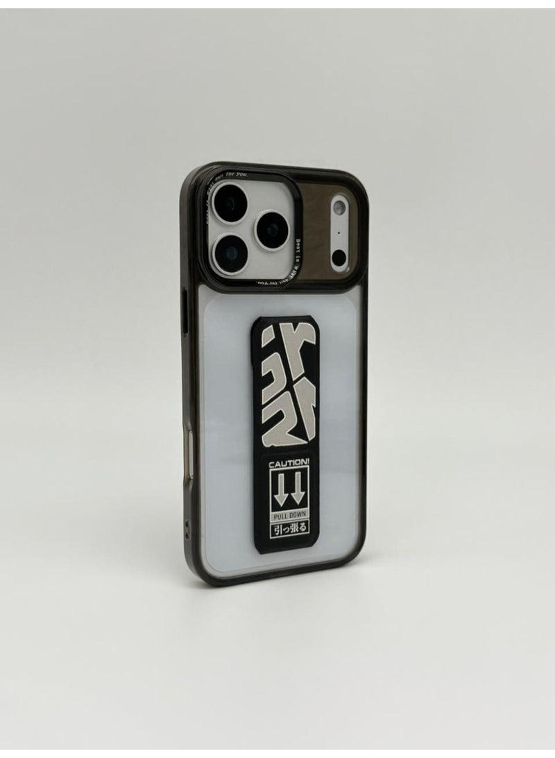 عام Mocome Premium Kickstand Case for iPhone 17 Pro – Slim Shockproof Protective Cover with Integrated Pull-Down Stand & Magnetic Compatibility - Image 2